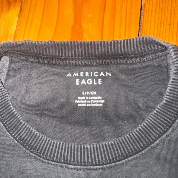 American Eagle Outfitters Women's Navy and Grey Sweatshirt - Picture 2 of 3